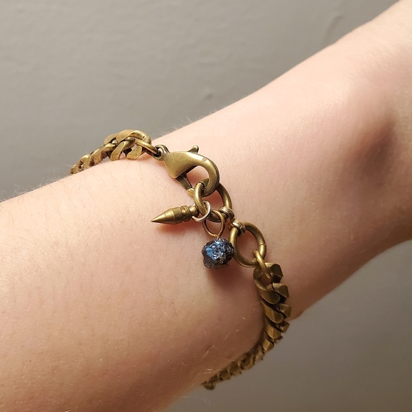 Goldeen Custom Brass ID Bracelet "B*tch Better Have My Money" BBHMM - Picture 8 of 9